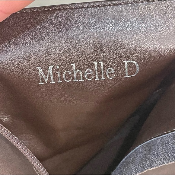 Michelle D Dark Brown Square Toe Ankle Booties Women’s Size 6 - Picture 7 of 12